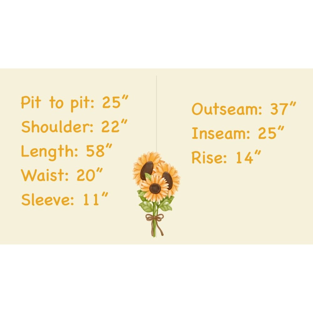NWT Plus Size Short Sleeve Button Up Sunflowers Jumpsuit 3X - Picture 5 of 5